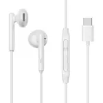 JR-EC05 TYPE-C Series Half In-Ear Wired Earphones with Mic-White