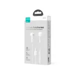 JR-EC05 TYPE-C Series Half In-Ear Wired Earphones with Mic-White