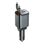 JR-CCL05 Retractable Car Charger 4 in 1 2025 Ultra-Compact