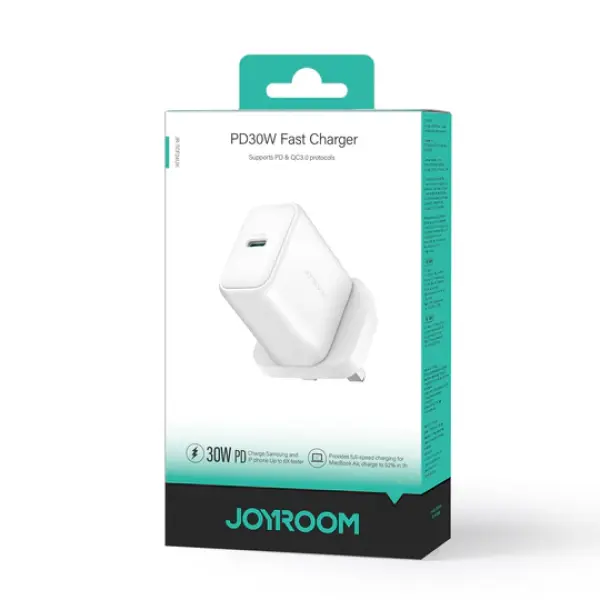 JR-TCF24 PD30W Charger-White (UK/EU)