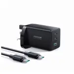 JR-TCG01 GaN Ultra 65W 2C1A Fast Charger+100W C to C Cable 1.2m-UK