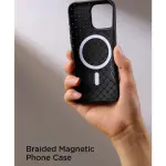 Braided Magnetic TPU case for iP15 Pro