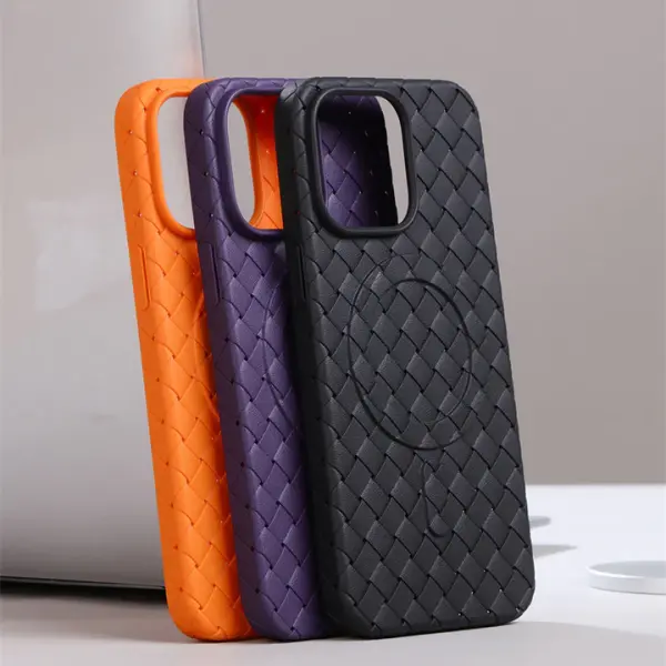 Braided Magnetic TPU case for iP14 Pro Max
