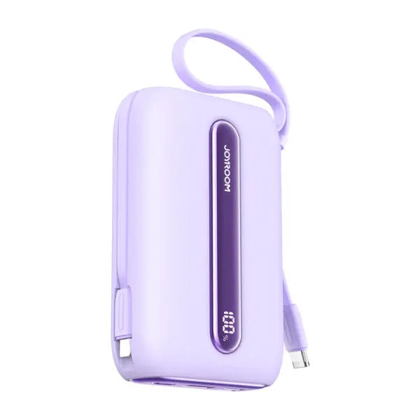 JR-L012  Colorful Series 22.5W mini Power Bank with Dual Cables 10000mAh