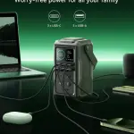 JR-PBF10 PD100W with night light large capacity mobile power 75000mAh-Green