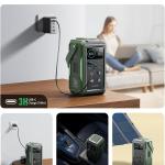 JR-PBF10 PD100W with night light large capacity mobile power 75000mAh-Green