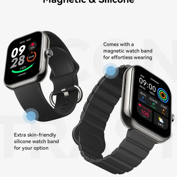 JR-FT5 PLUS Smart Watch (Answer/Make Call) Black/Rose gold