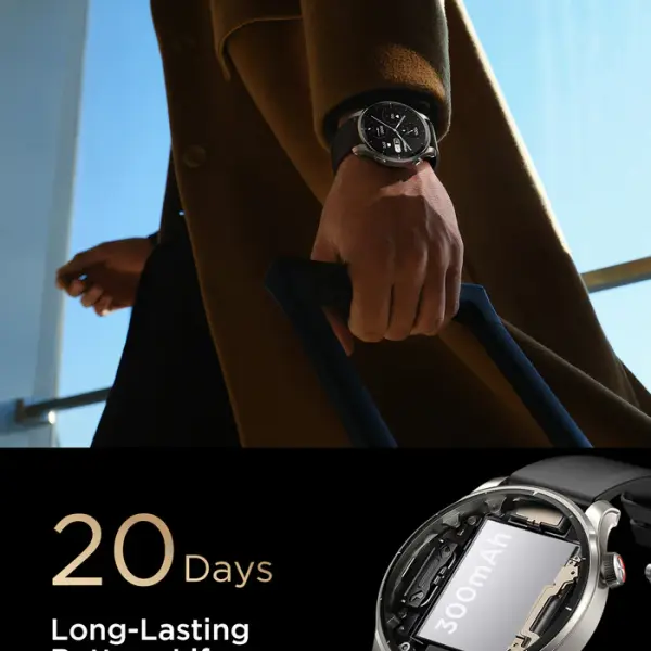 JR-FV1 Venture Series Smart Watch (Make/Answer Call) Black